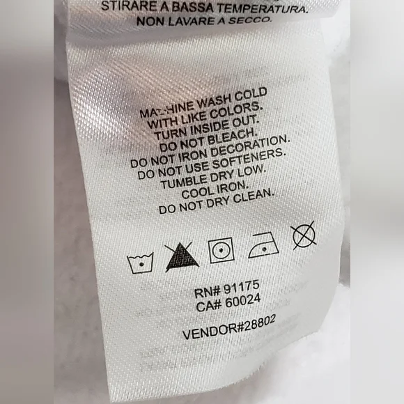 Fila Ladies' 1/4 Zip Fleece Pullover Sweatshirt, White/Navy Large - Picture 12 of 14